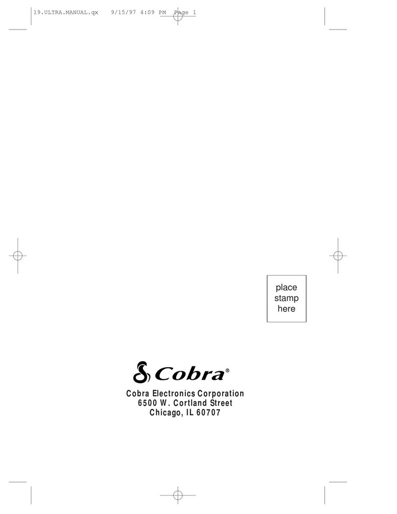 Cobra 19ULTII Operating instructions