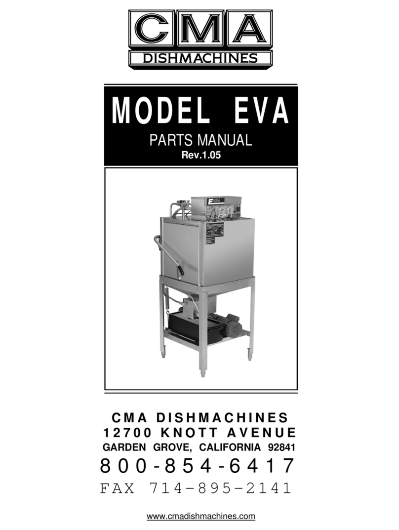 CMA Dishmachines EVA-AH-T User manual