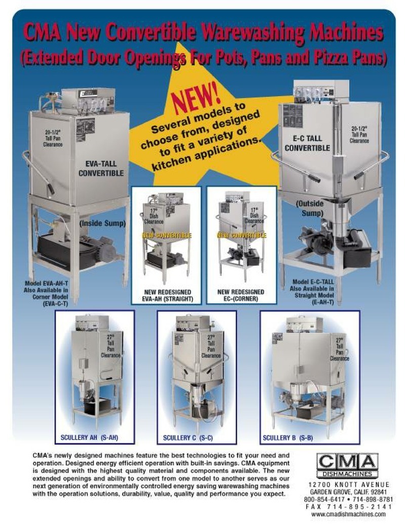 CMA Dishmachines EC Specifications