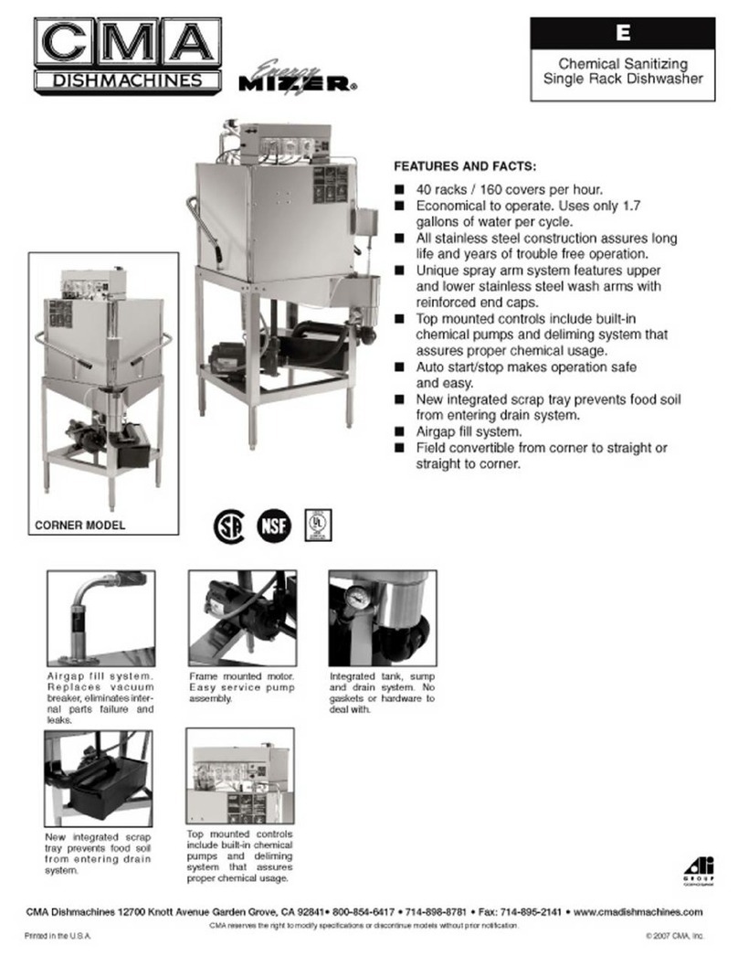 CMA Dishmachines EAH User manual
