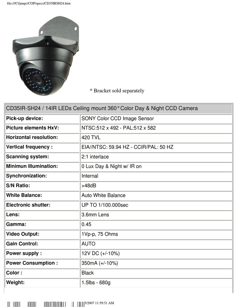 Sony CD35IR-SH24 Specifications