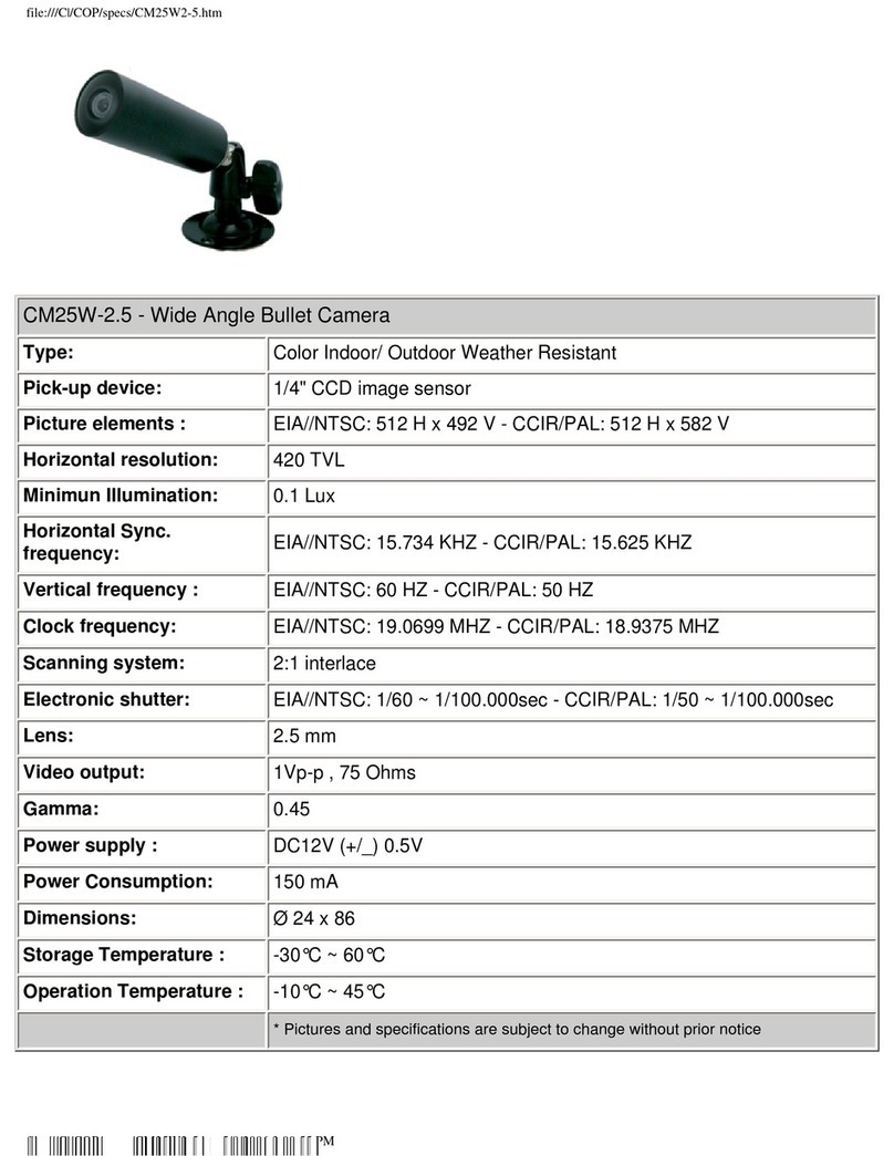 COP-USA CM25W-2.5 Specifications