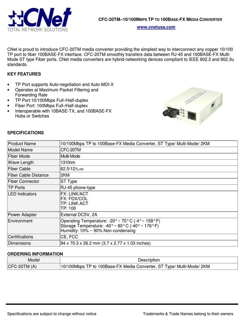 CNET CFC-20TM User manual
