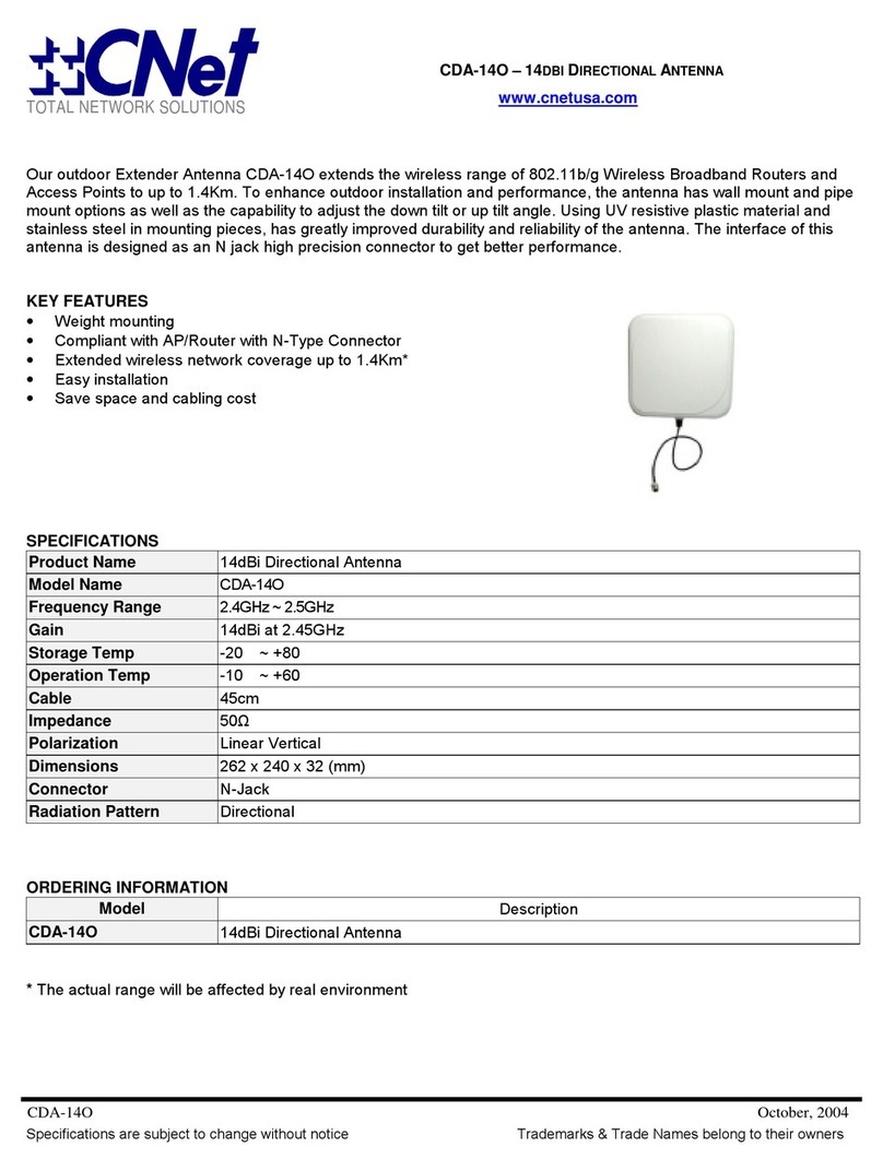 CNET CDA-14O Specifications