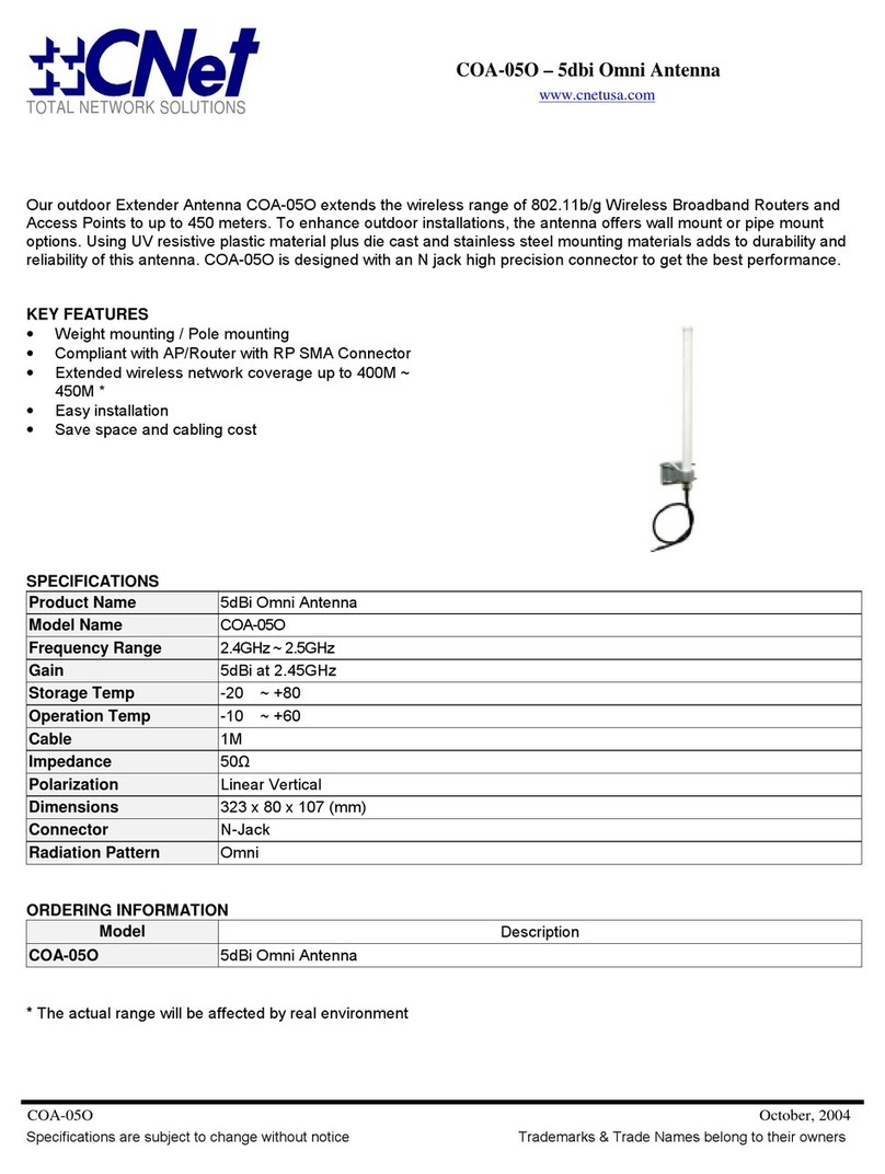 CNET COA-05O User manual