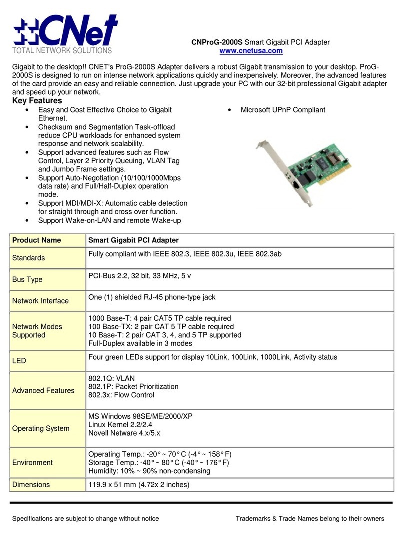 CNET CNproG-2000S Specifications