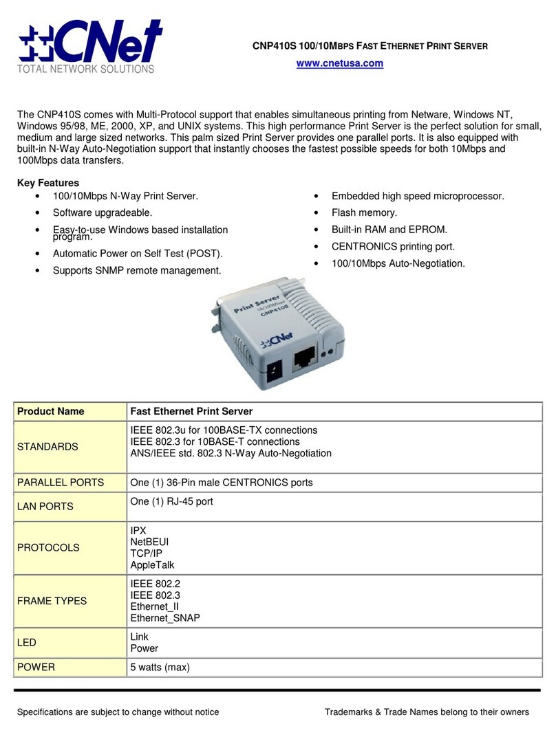 CNET CNP-410S Specifications