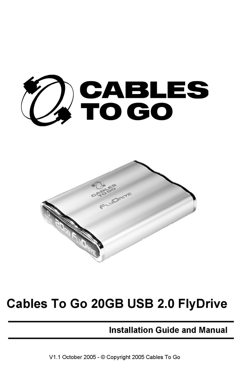 Cables to Go FlyDrive 35553 User manual