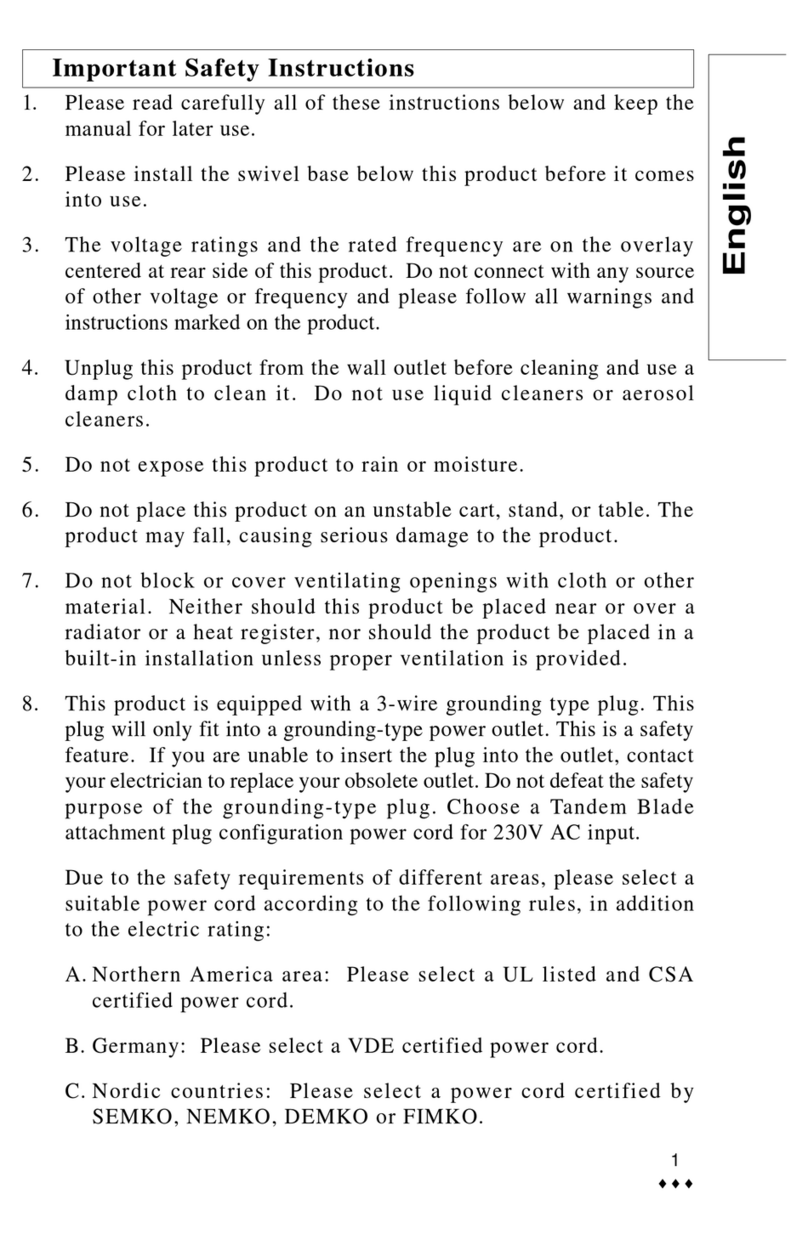 CTX VL950S User manual
