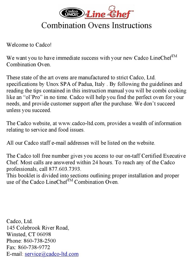 Cadco LineChef CAPO 603 User manual Cadco LineChef CAPO 603 User manual