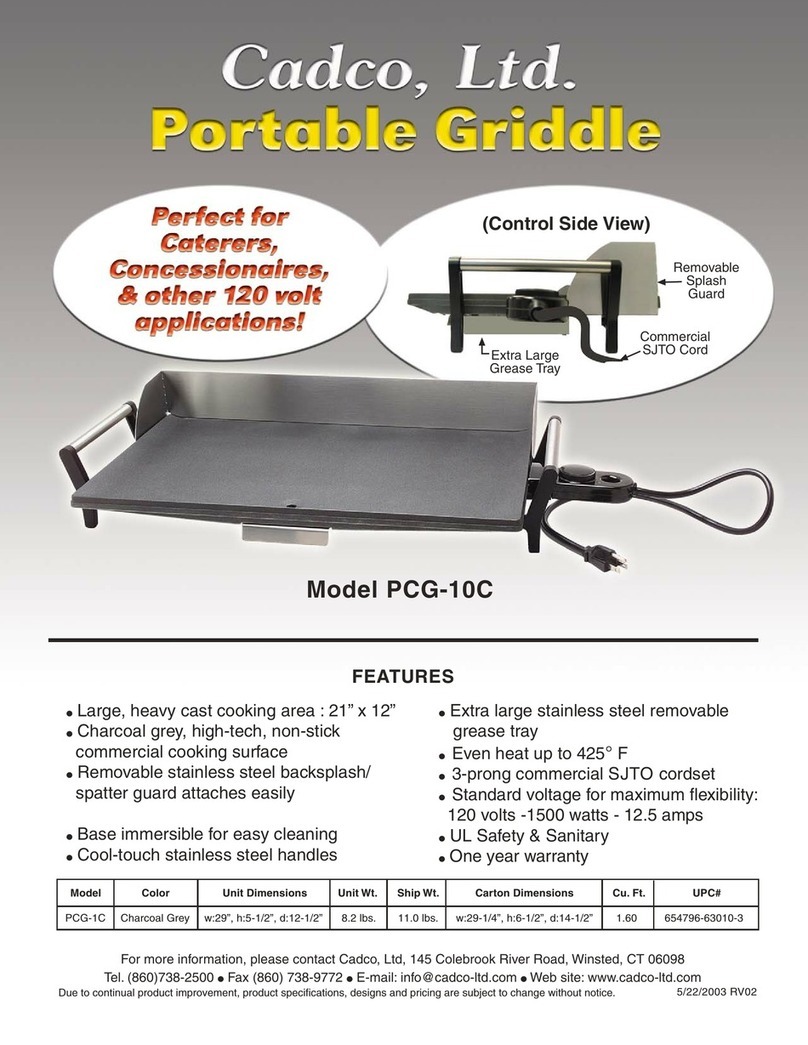 Cadco PCG-10C User manual