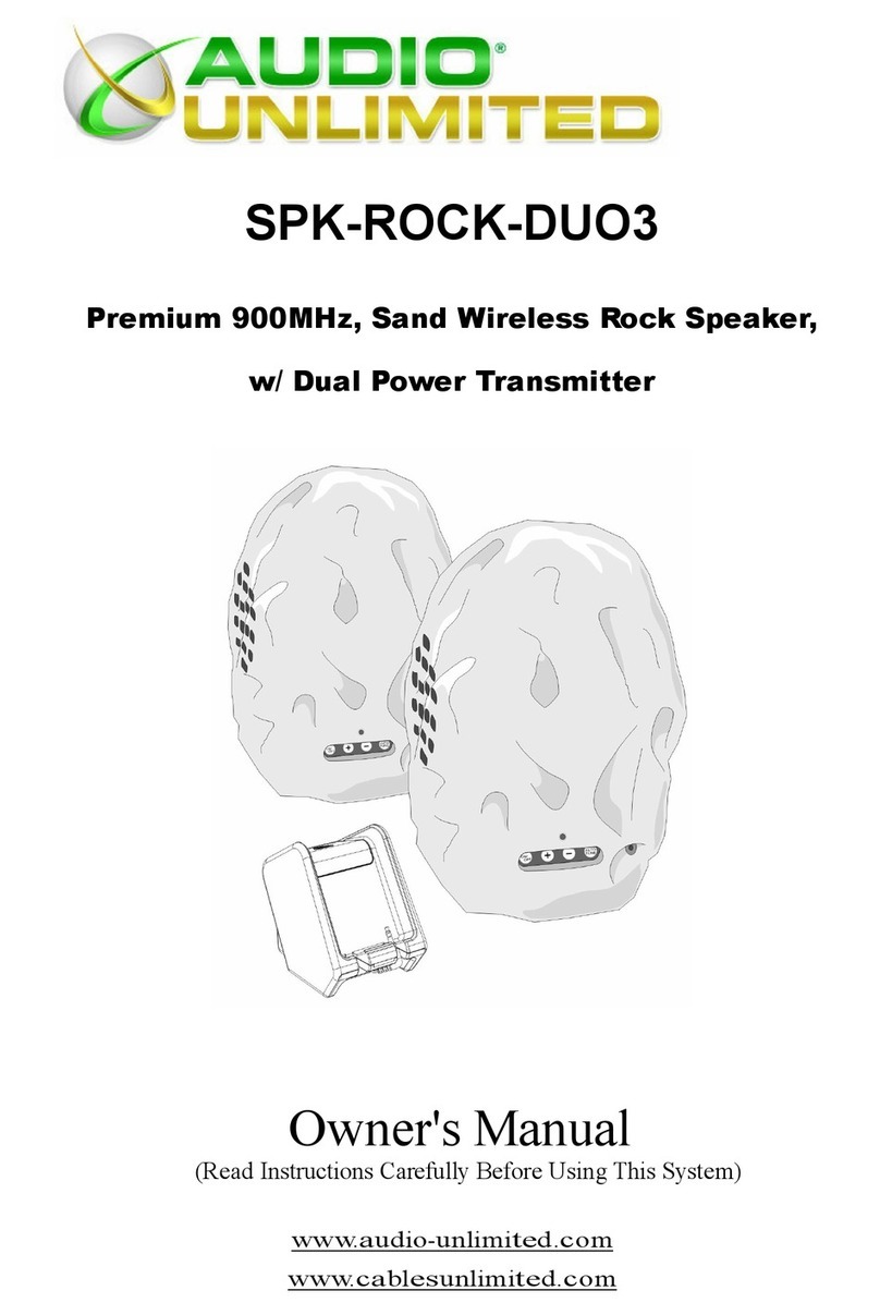 Cables Unlimited SPK-ROCK-DUO3 owner's manual