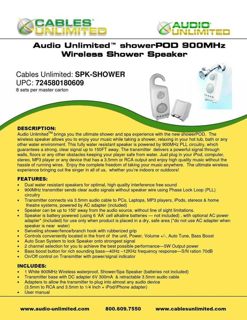 Audio Unlimited SPK-SHOWER brochure