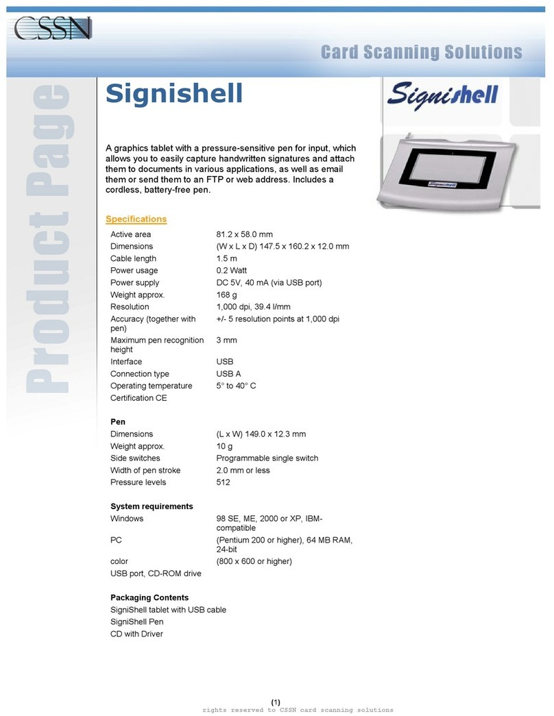 CSSN Signishell User manual