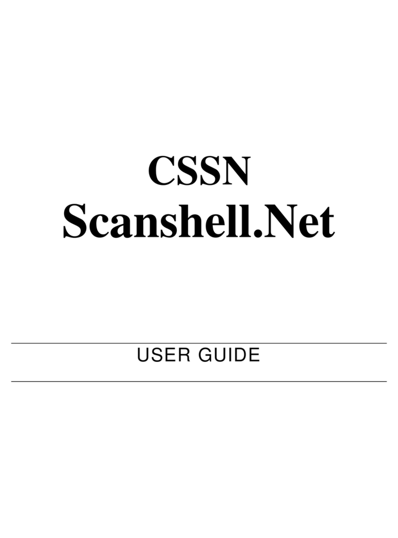 CSSN ScanShell 800 User manual