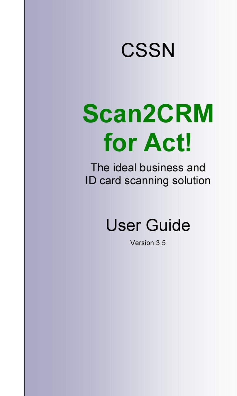 CSSN ScanShell 800N User manual
