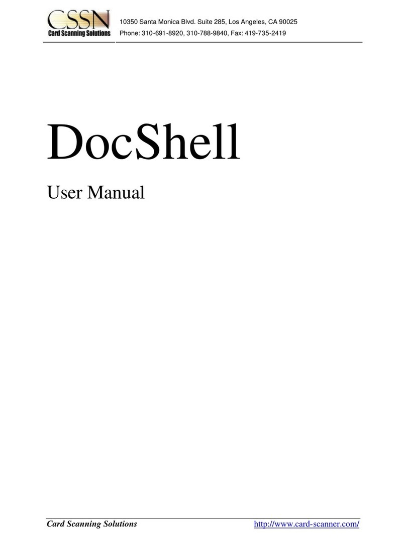 CSSN ScanShell 2000 User manual