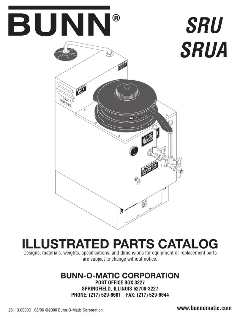 Bunn SRU Illustrated parts catalog