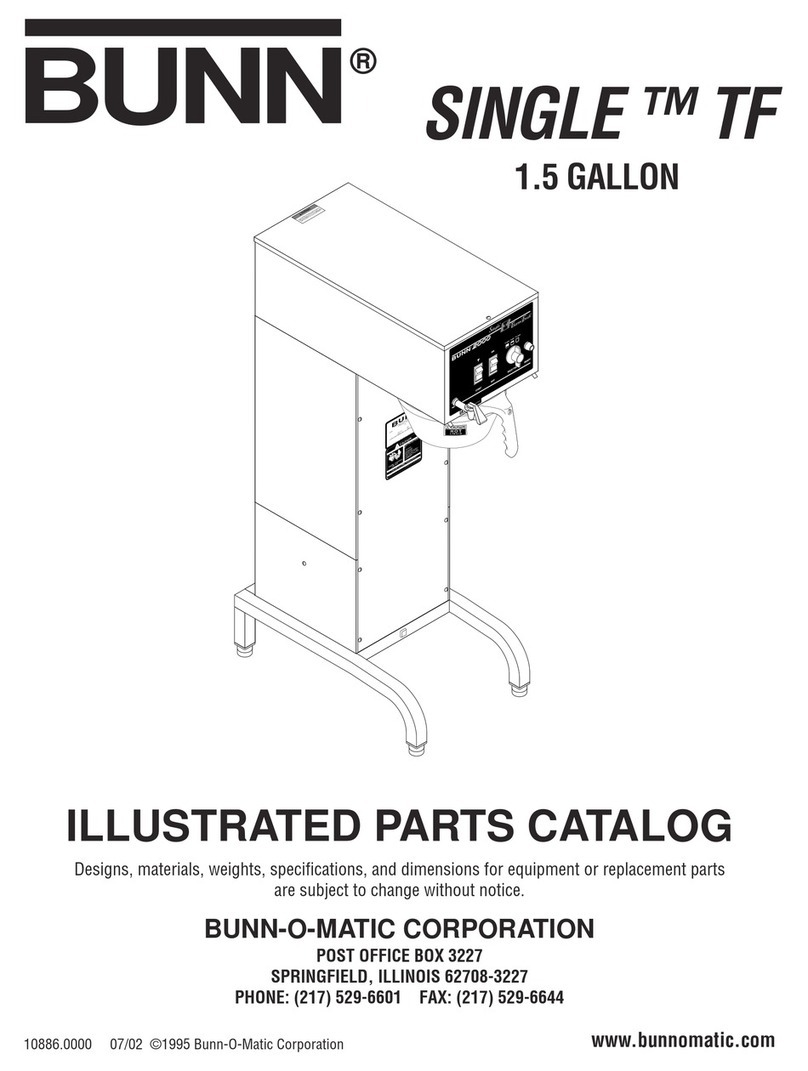 Bunn Single TF Illustrated parts catalog