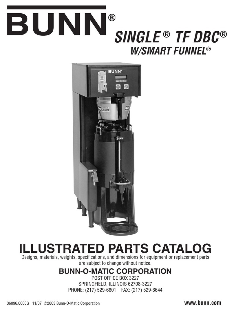 Bunn Single TF BrewWISE DBC Illustrated parts catalog