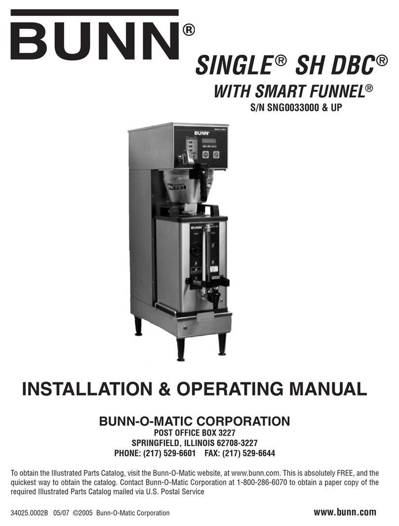 Bunn Single SH BrewWISE DBC User manual