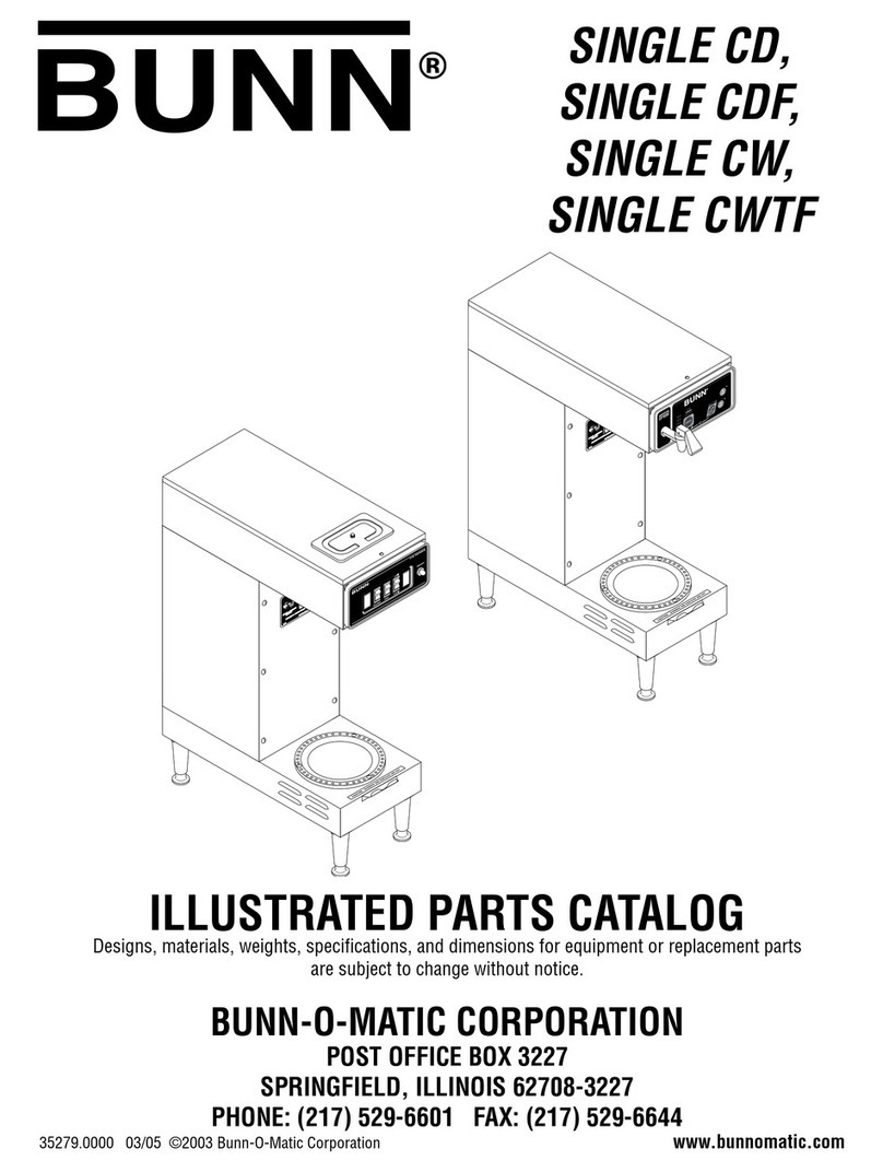 Bunn Single CD Instruction Manual
