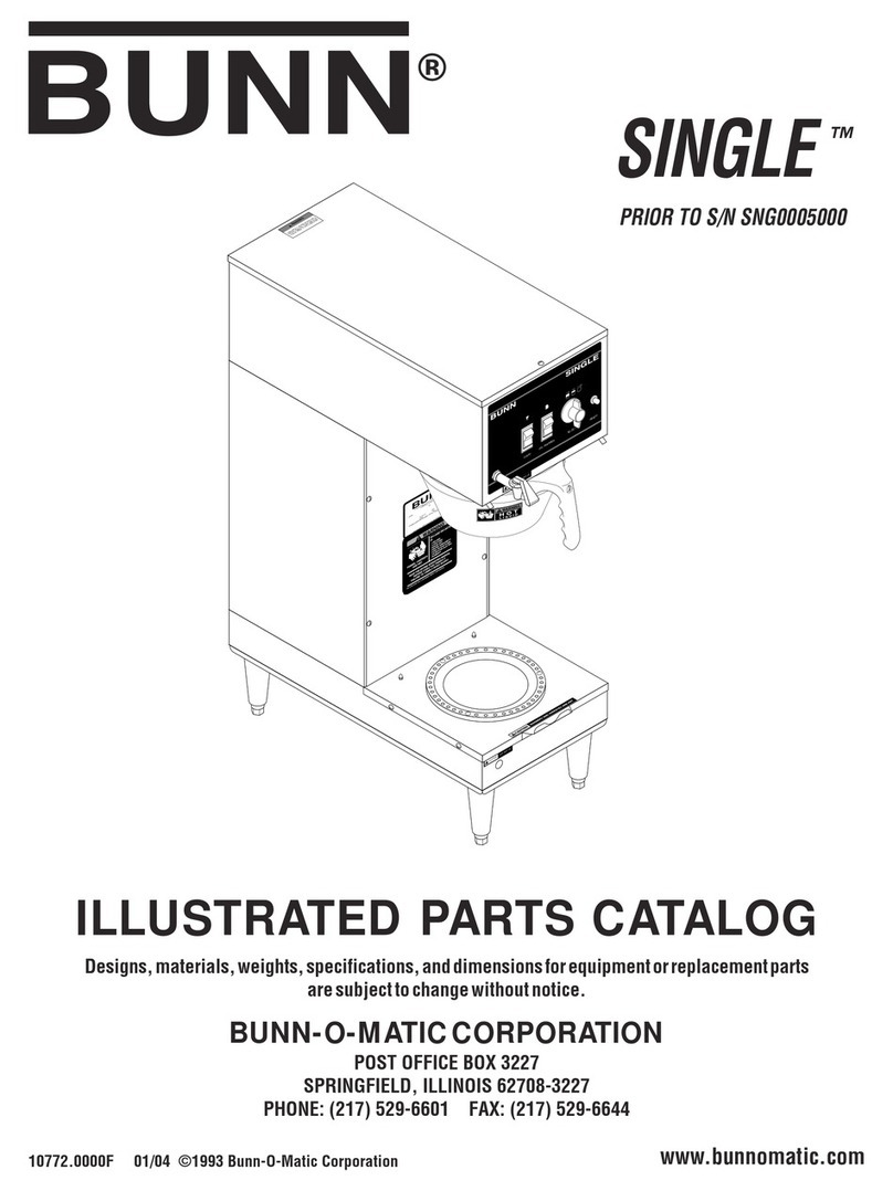 Bunn SINGLE Instruction Manual
