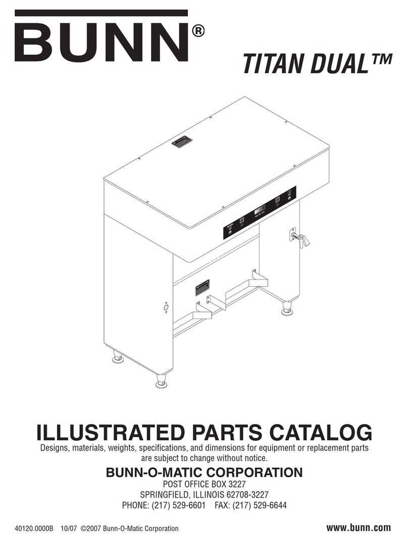 Bunn TITAN SINGLE Instruction Manual