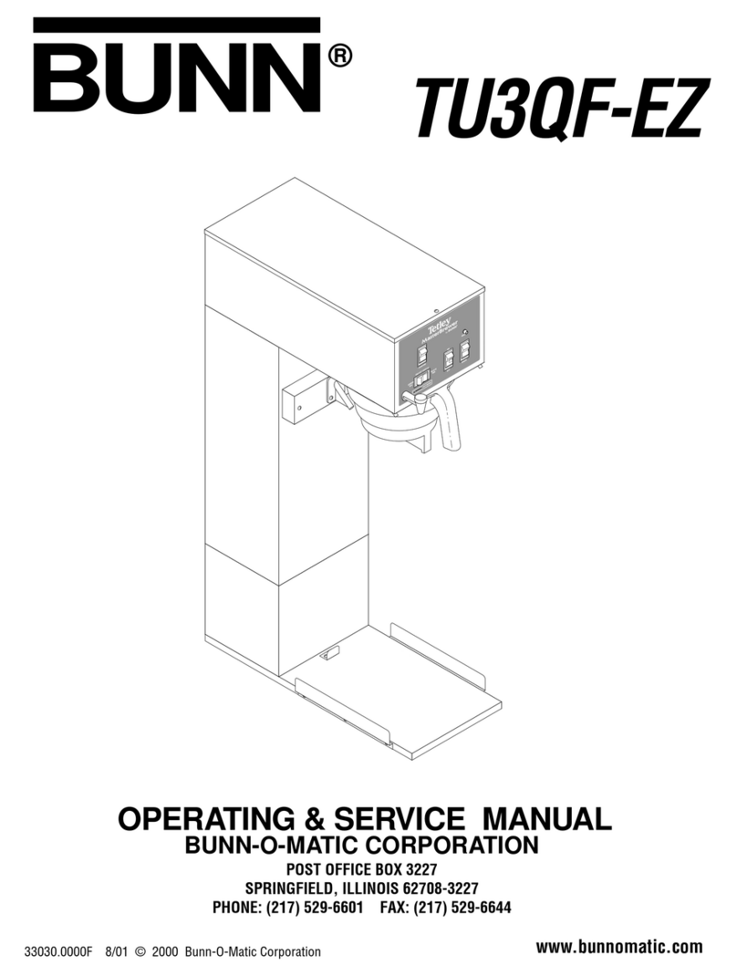 Bunn TU3QF-EZ Instruction and safety manual Bunn TU3QF-EZ Instruction and safety manual