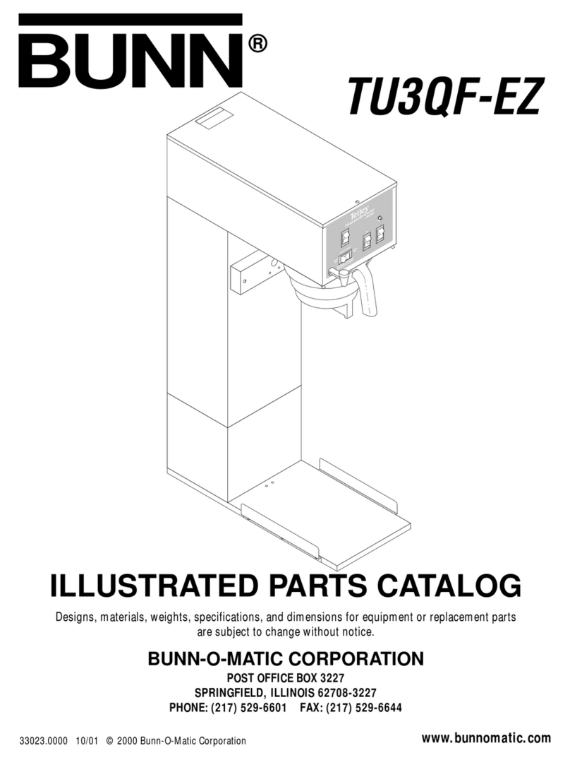 Bunn TU3QF-EZ Instruction Manual Bunn TU3QF-EZ Instruction Manual