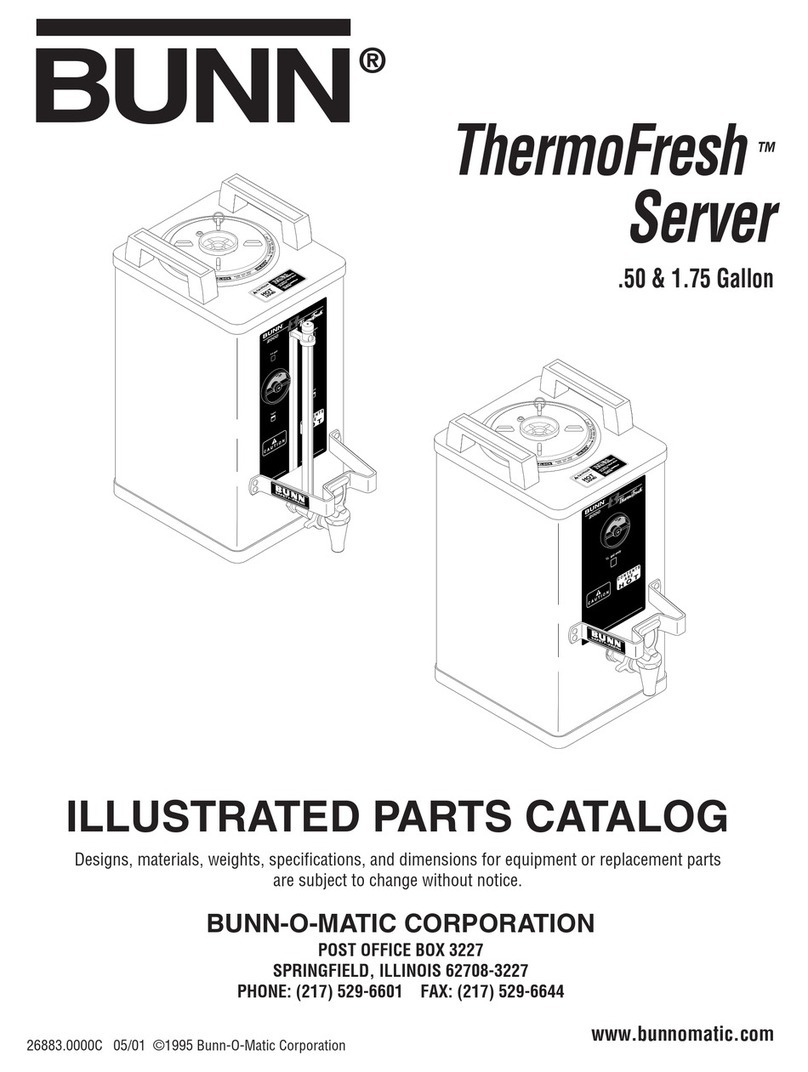 Bunn Single TF Illustrated parts catalog