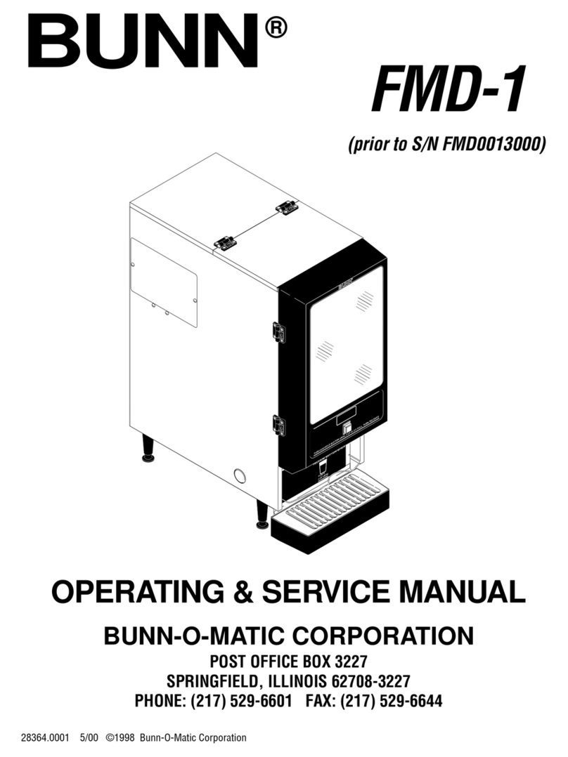 Bunn FMD-1 Instruction and safety manual
