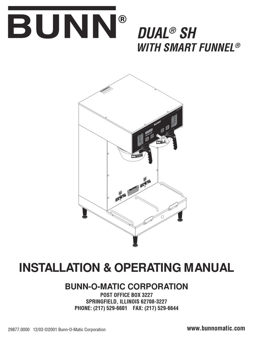 Bunn Single SH Installation and operating manual