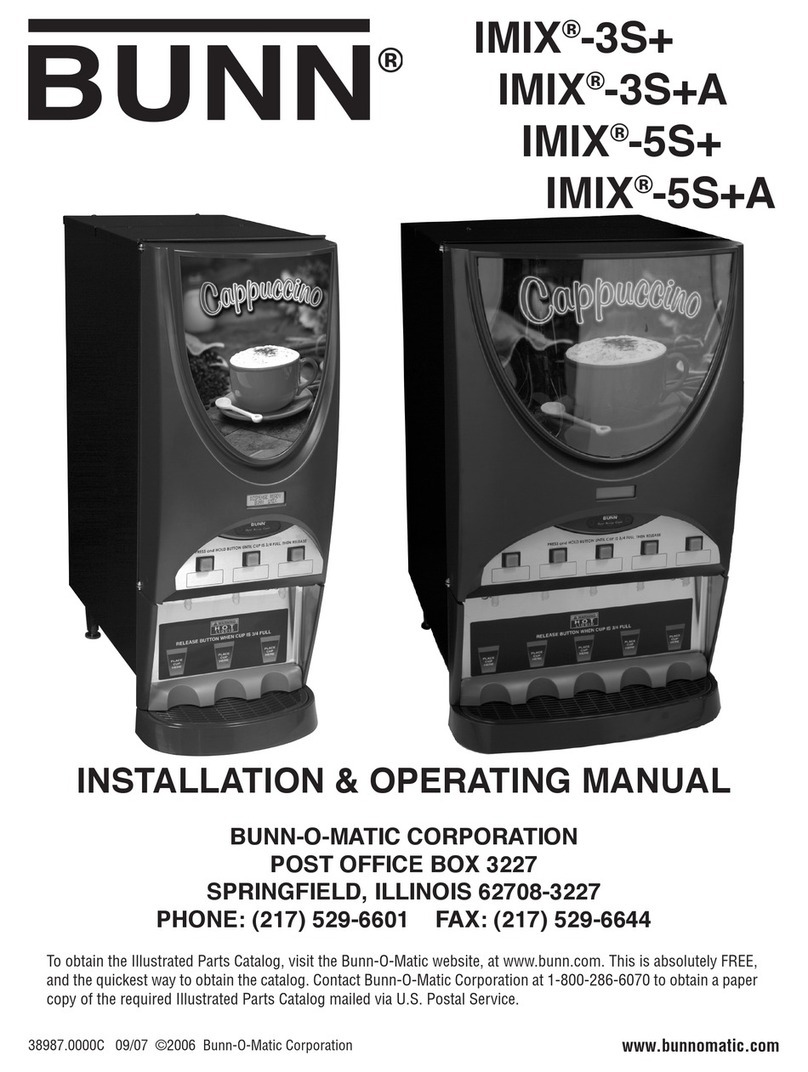 Bunn IMIX-3S+ User manual