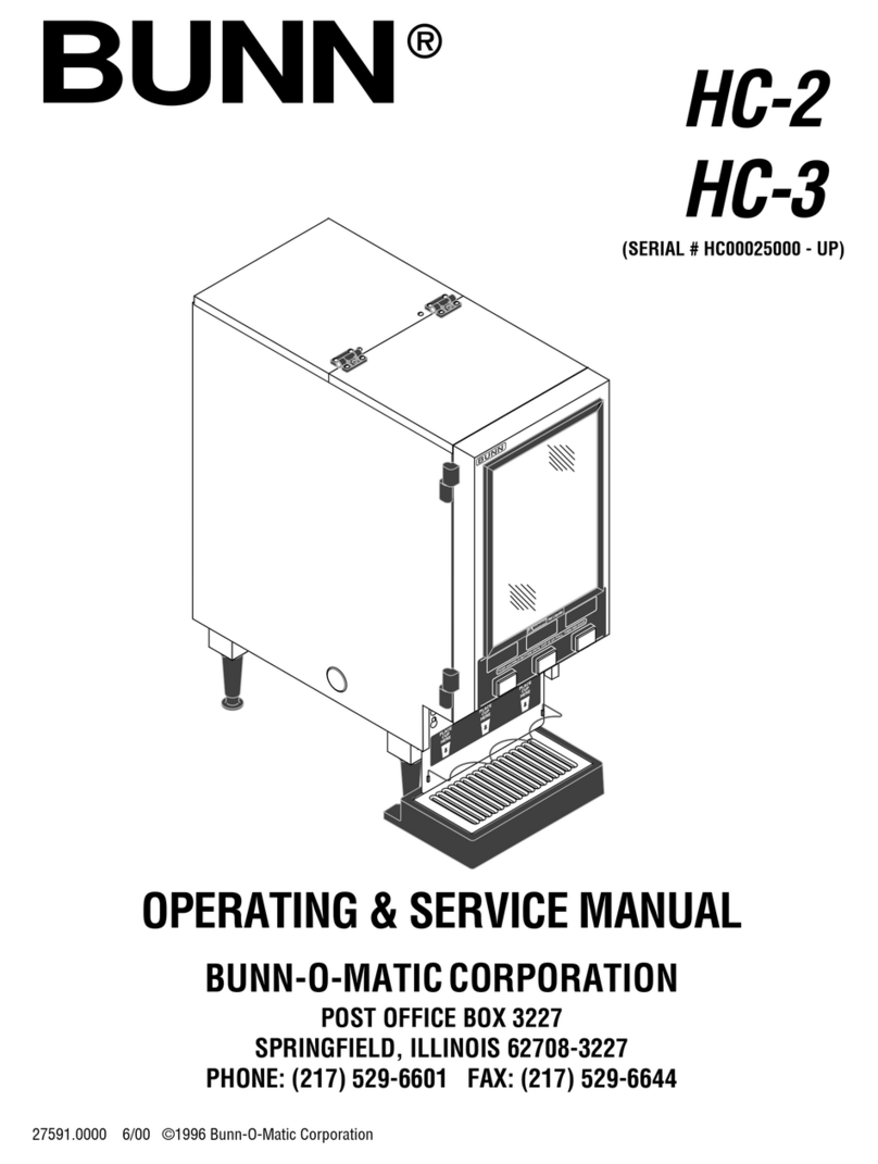 Bunn HC-2 Instruction and safety manual