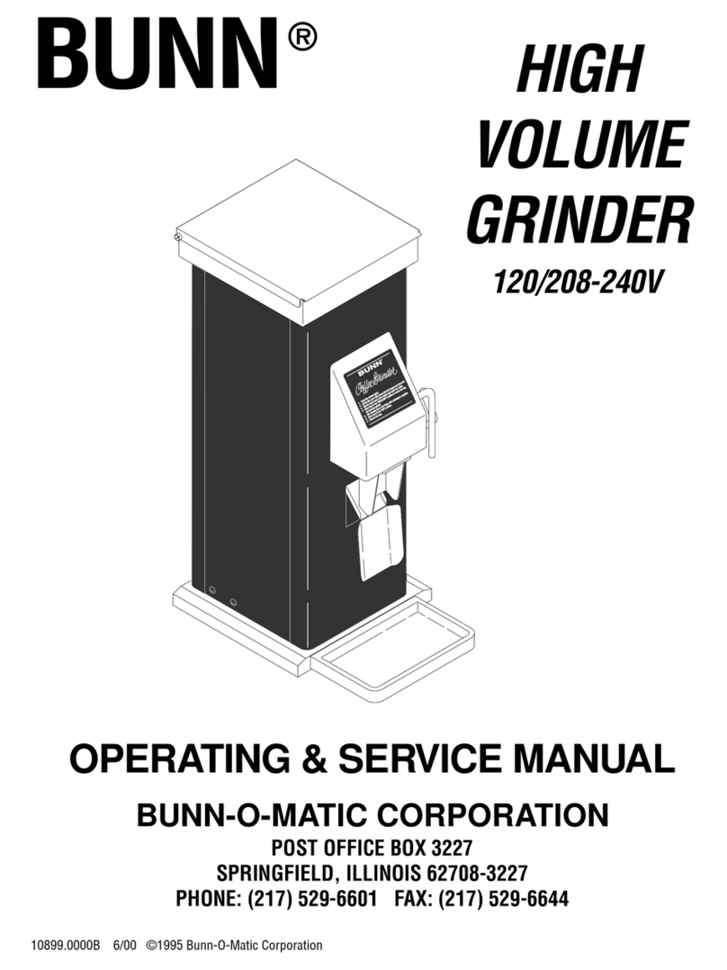 Bunn HVG Instruction and safety manual