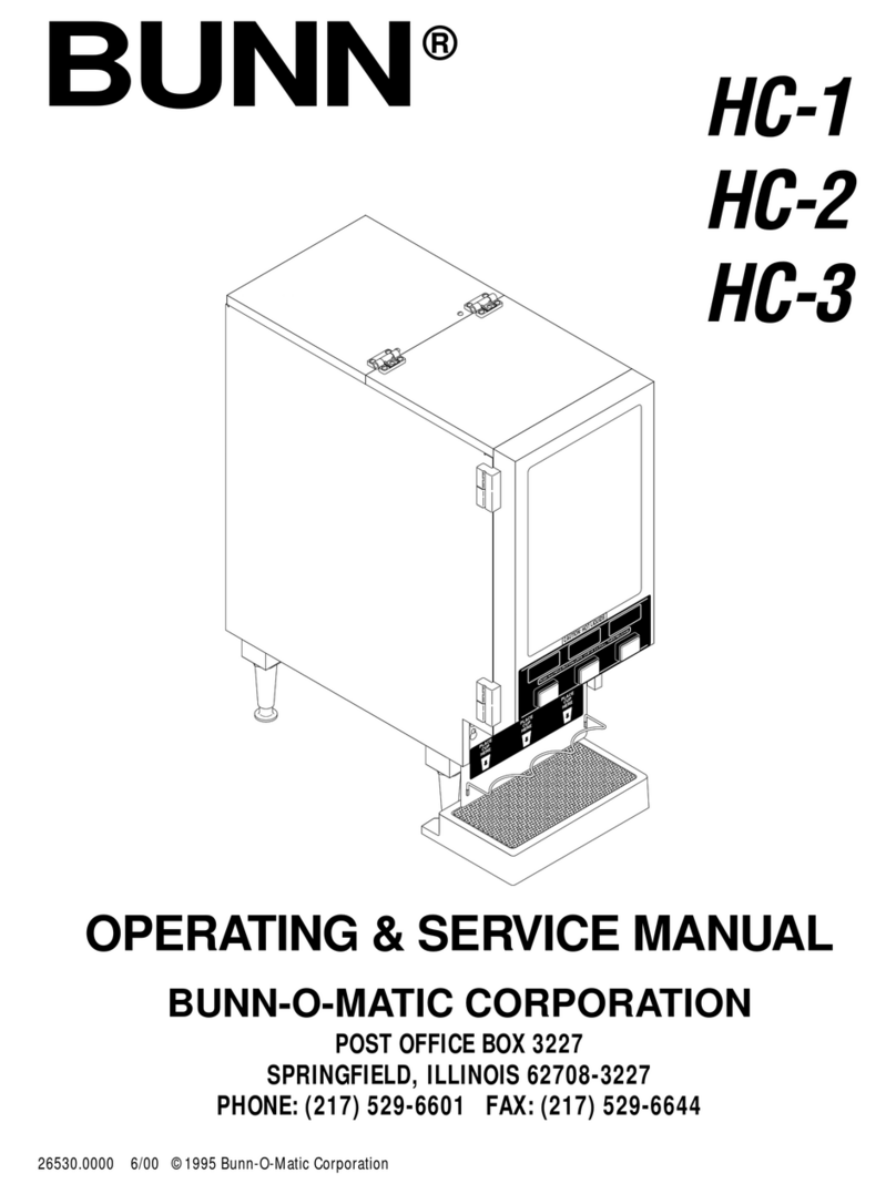 Bunn HC-1 Instruction and safety manual