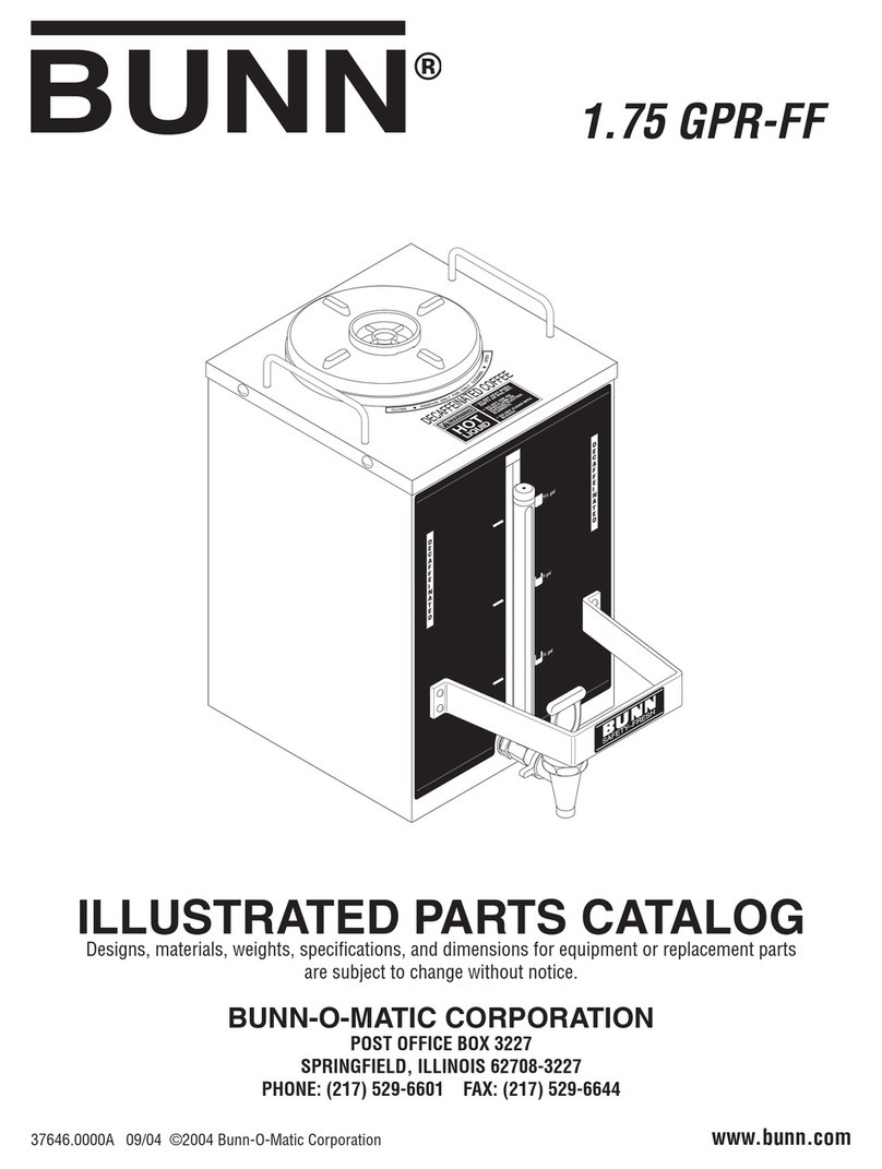 Bunn GPR-FF Instruction Manual