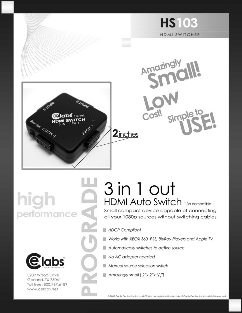 Celabs HS103 Specifications
