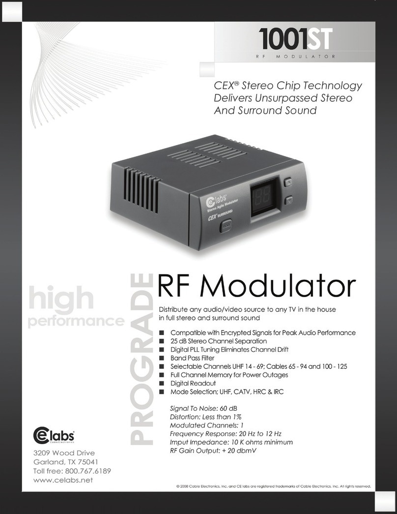 Celabs 1001ST Specifications