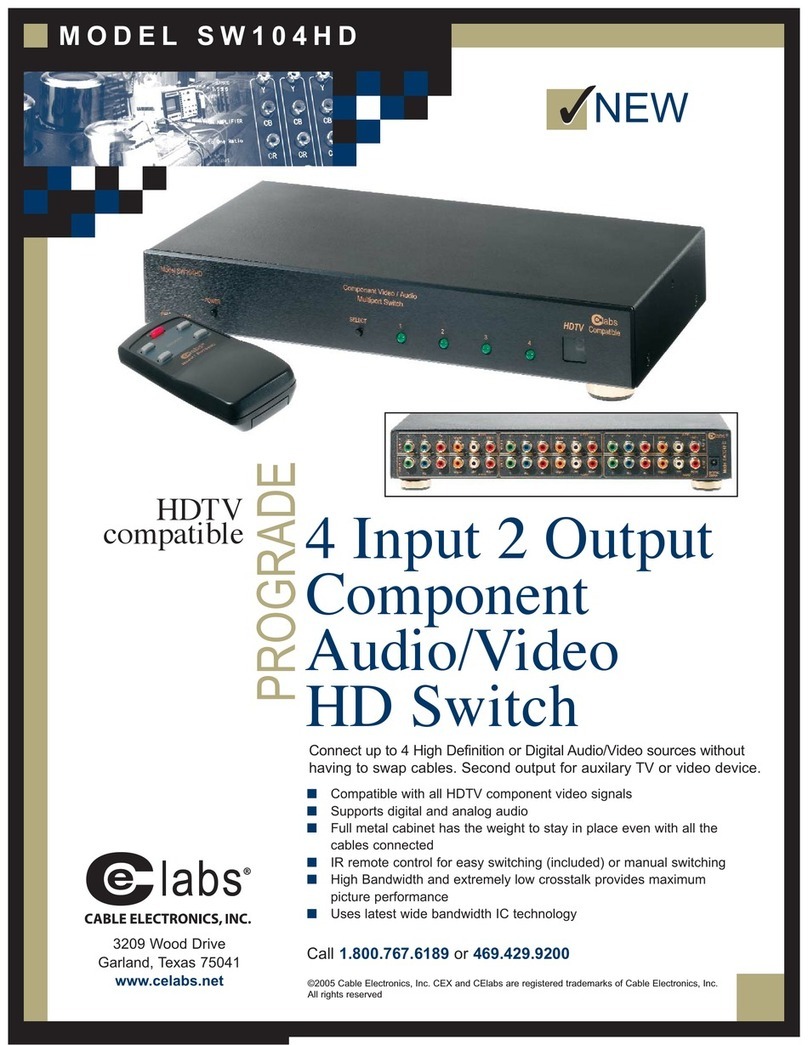 Celabs SW104HD User manual