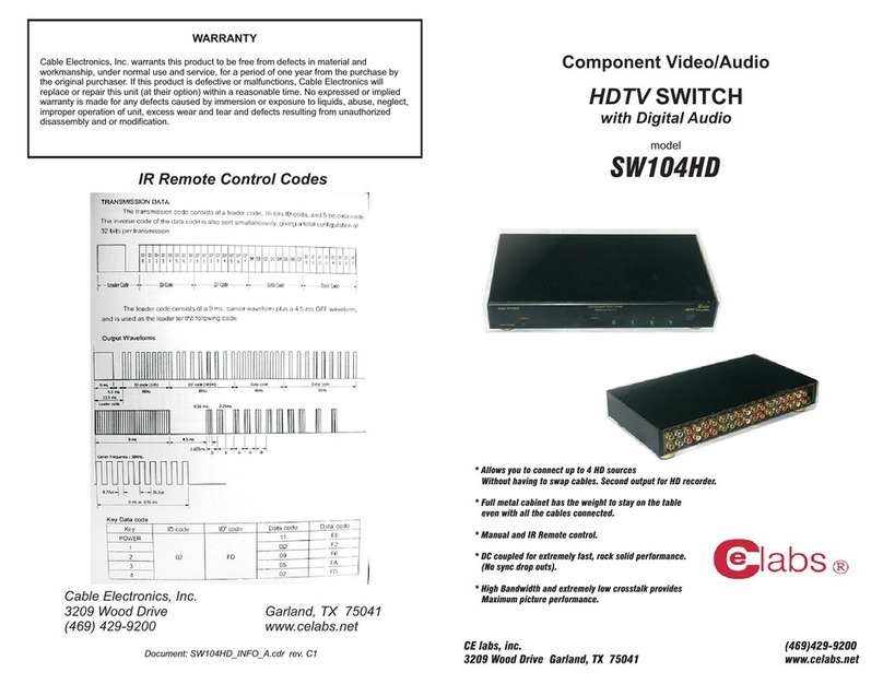 Celabs SW104HD user guide