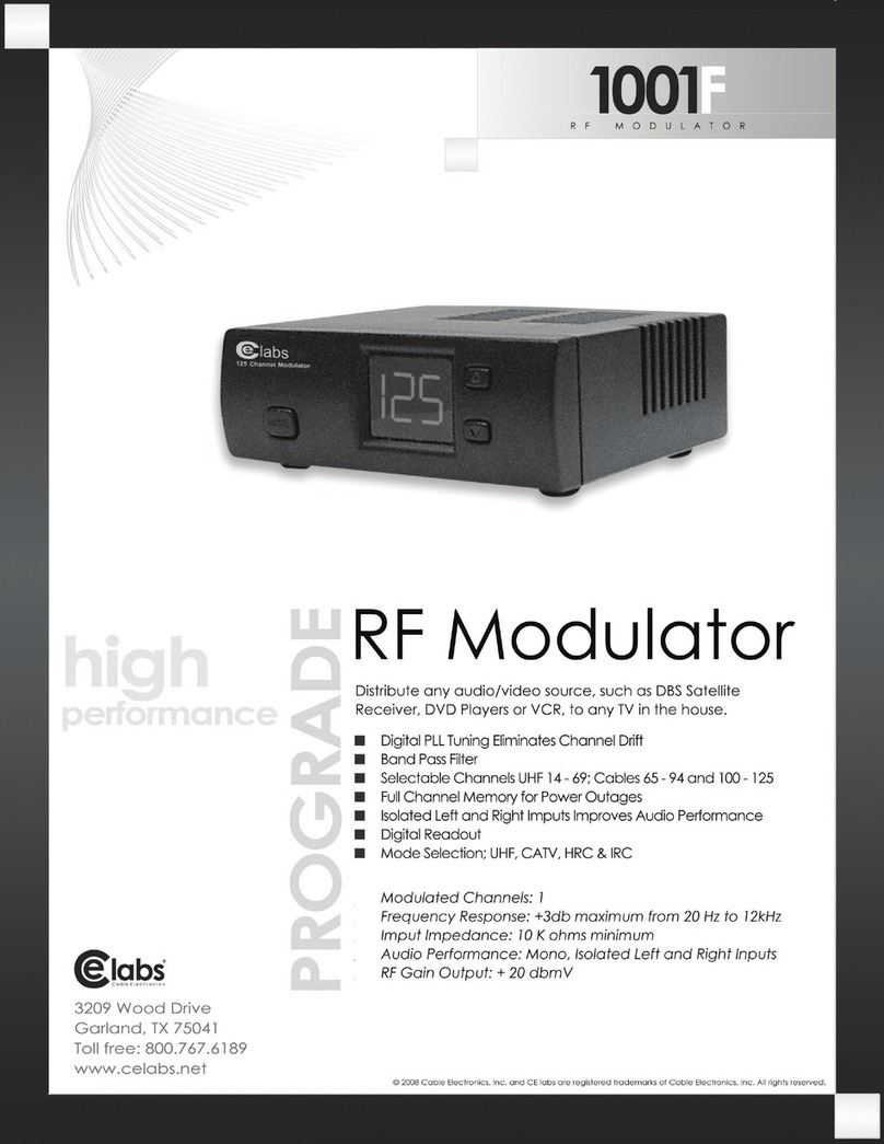 Celabs 1001F Specifications