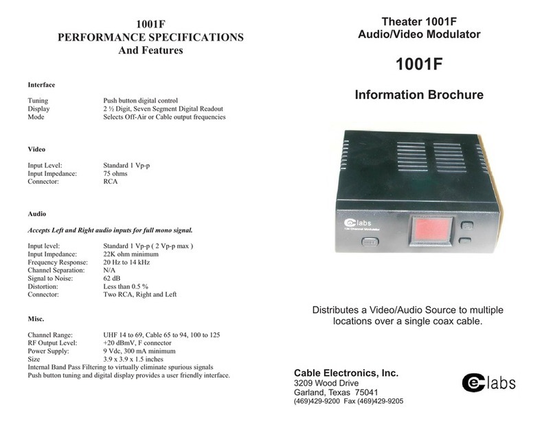 Celabs 1001F brochure