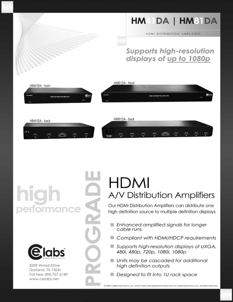 Celabs HM41DA Specifications