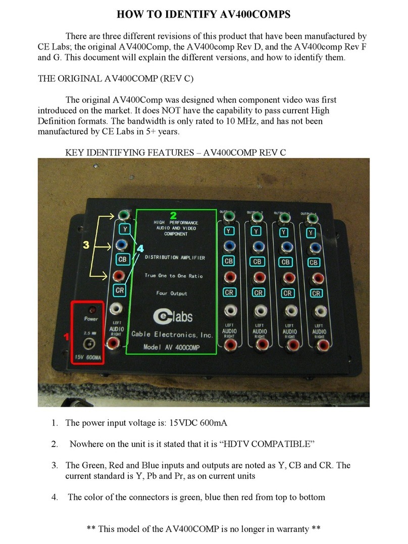 Celabs AV400COMP Owner's manual Celabs AV400COMP Owner's manual
