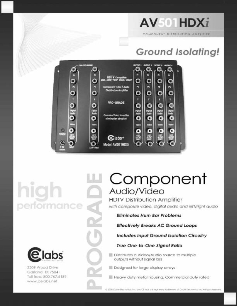 Celabs AV501HDXi Specifications