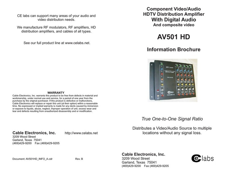 Celabs AV501 HD User manual Celabs AV501 HD User manual