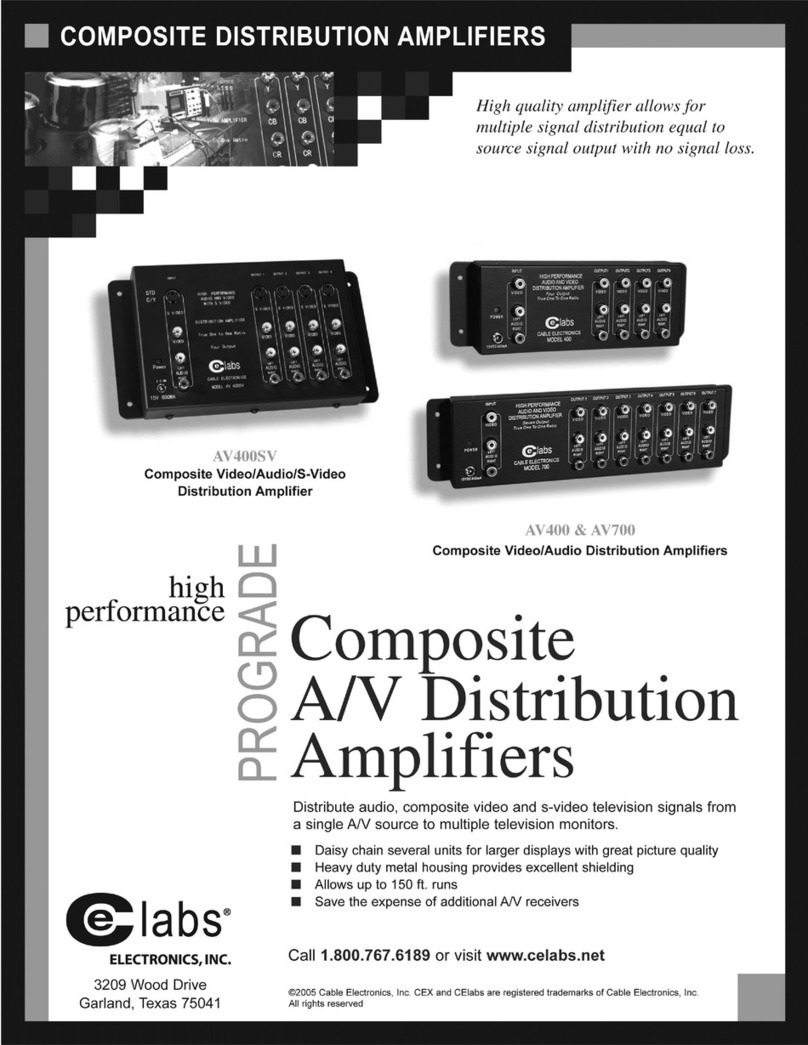 Celabs AV400 Specifications