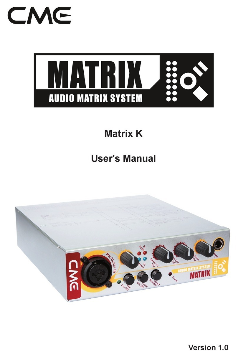C-me Matrix K user manual